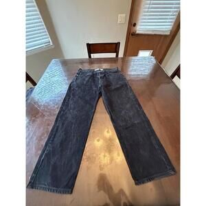 Vintage Levis Y2K 550 Relaxed Fit Tapered 36x30 Black Denim Jeans (Fits 34x28)